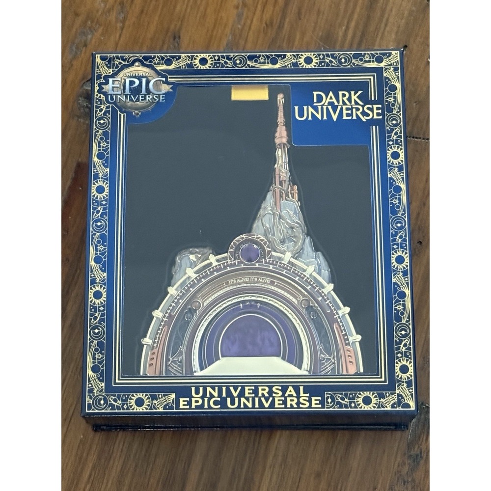 Universal Epic Universe One Year Anniversary Portal Dark Universe Boxed Pin LE